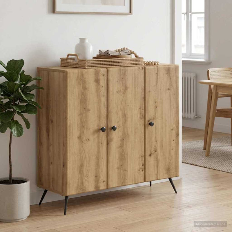 Bufet Stejar Artizanal 89 x 34,5 x 80 cm Lemn prelucrat