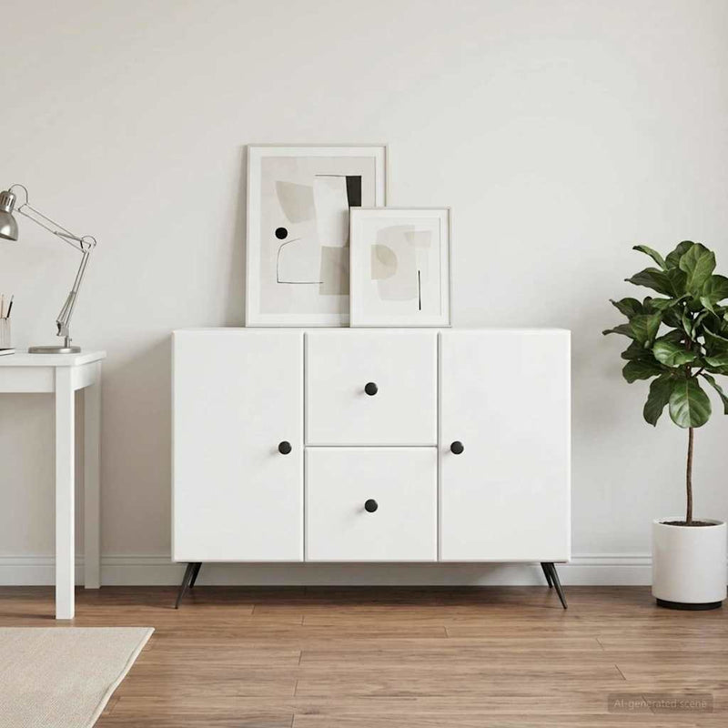 Bufet Alb 89 x 34,5 x 60 cm Lemn prelucrat