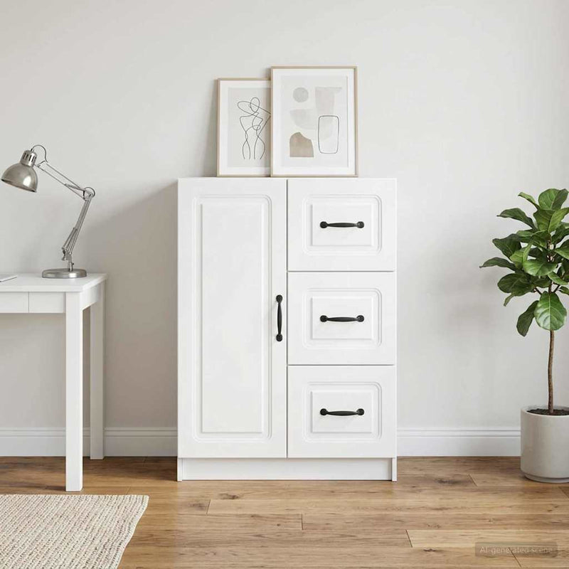 Bufet Alb 66 x 34,5 x 87 cm Lemn prelucrat