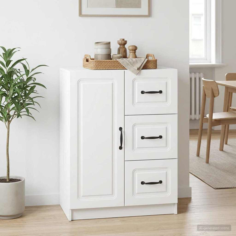 Bufet Alb 66 x 34,5 x 87 cm Lemn prelucrat