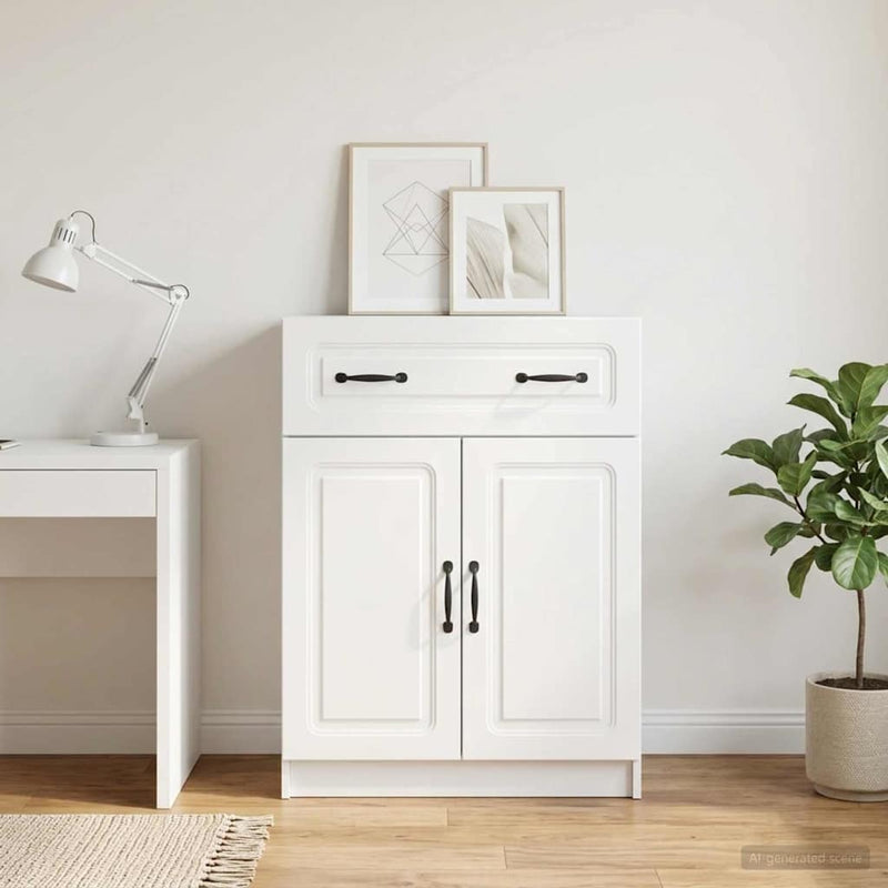 Bufet Alb 66 x 34,5 x 87 cm Lemn prelucrat