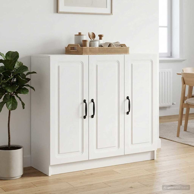 Bufet Alb 89 x 34,5 x 77 cm Lemn prelucrat