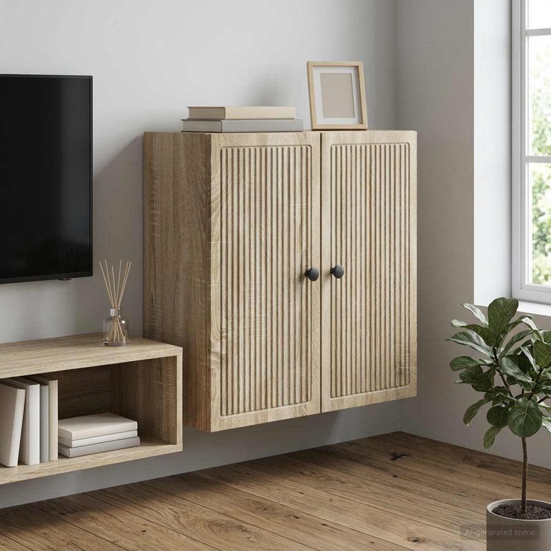 Dulap montat pe perete Stejar Sonoma 59 x 31 x 60 cm