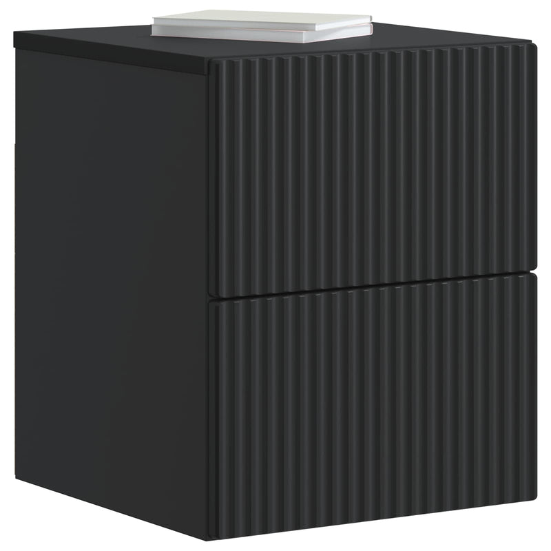 Dulap de noapte suspendat Negru 33 x 34,5 x 40 cm