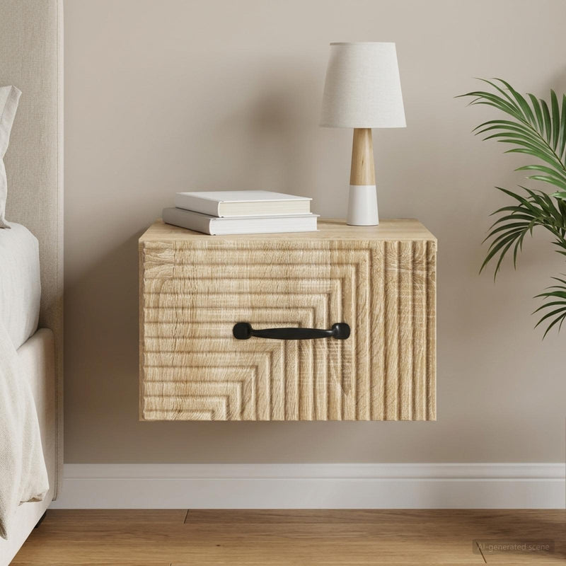 Dulap de noapte suspendat Stejar Sonoma 34,5 x 33 x 20 cm