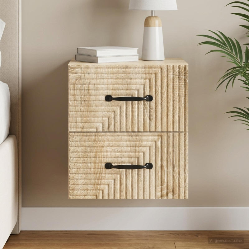 Dulap de noapte suspendat Stejar Sonoma 34,5 x 33 x 40 cm