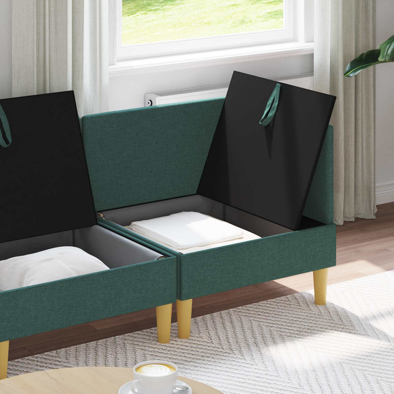 Set de canapea modulară cu spațiu de stocare 4 buc. Țesătură