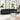 Set de mobilier pentru living 5 buc. Negru Catifea