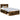 Cadru de pat Stejar fumuriu 100 x 200 cm Lemn de pin masiv