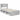 Cadru de pat Gri Concret 90 x 190 cm Lemn de pin masiv