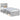 Cadru de pat Gri Concret 75 x 190 cm Lemn de pin masiv
