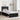 Cadru de pat cu headboard Negru 100 x 200 cm Lemn de pin masiv