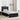Cadru de pat cu headboard Negru 90 x 200 cm Lemn de pin masiv