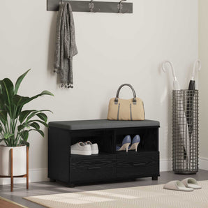 Bancă pentru hol Stejar Negru 80 x 38 x 46 cm