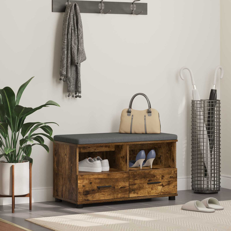 Bancă pentru hol Stejar Afumat 80 x 38 x 46 cm