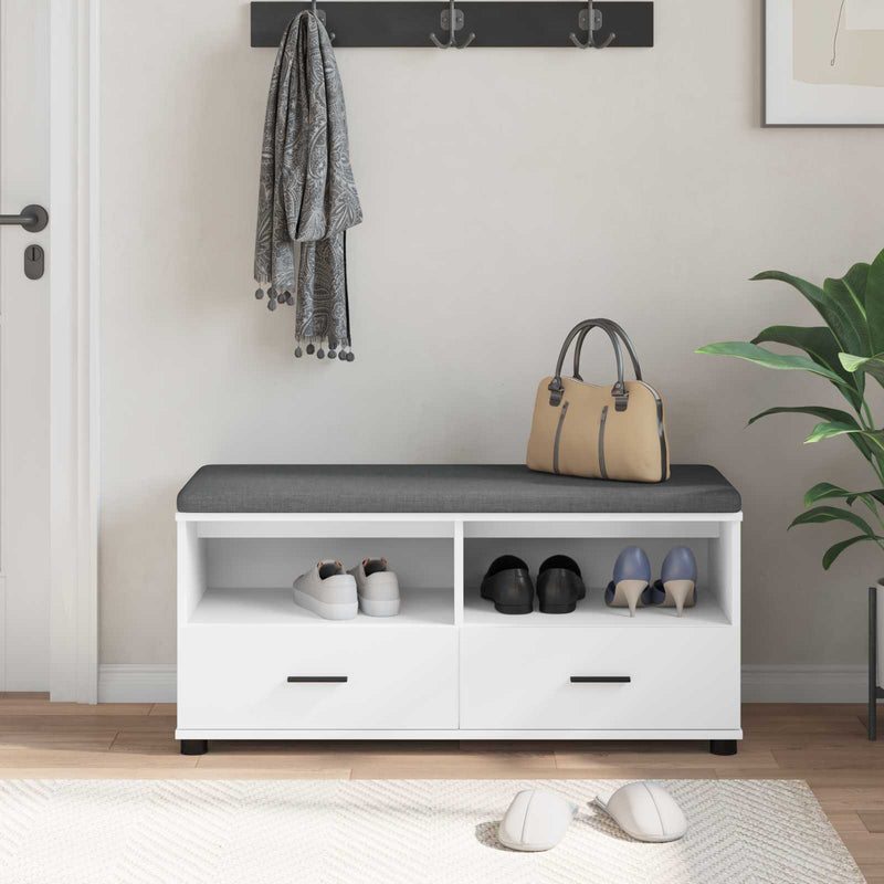 Bancă pentru hol Alb 100 x 38 x 46 cm