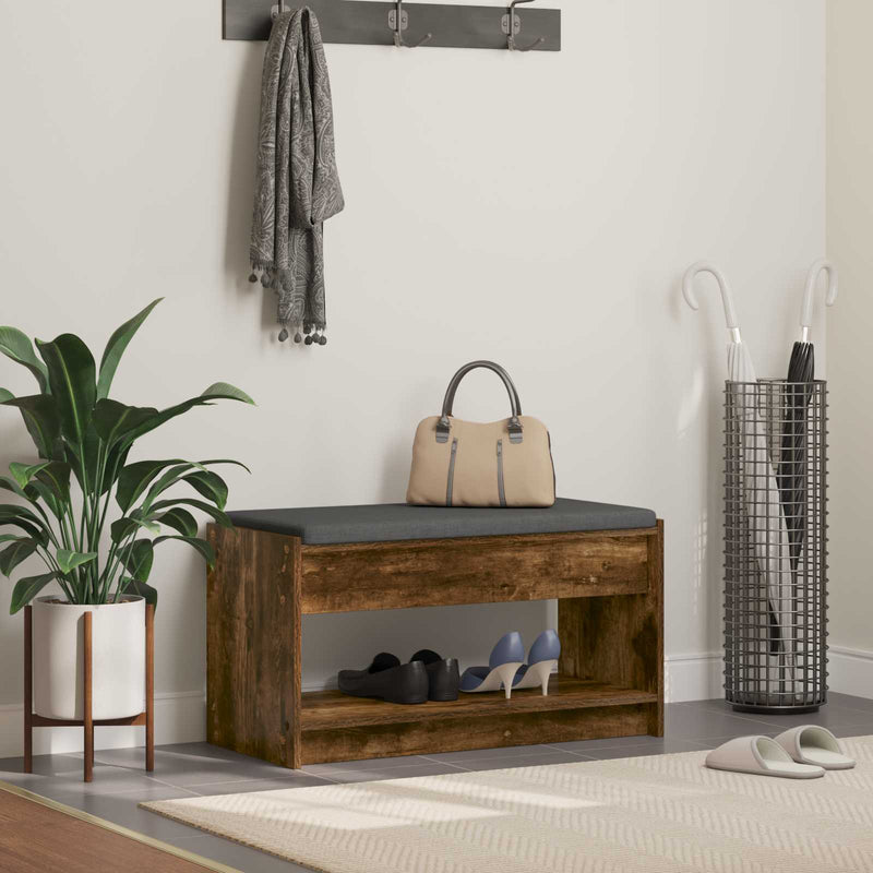Bancă pentru hol Stejar Afumat 83 x 38 x 45 cm
