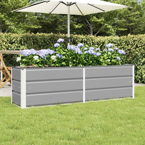 Jardinieră Gri deschis 160 x 40 x 45 cm Oțel