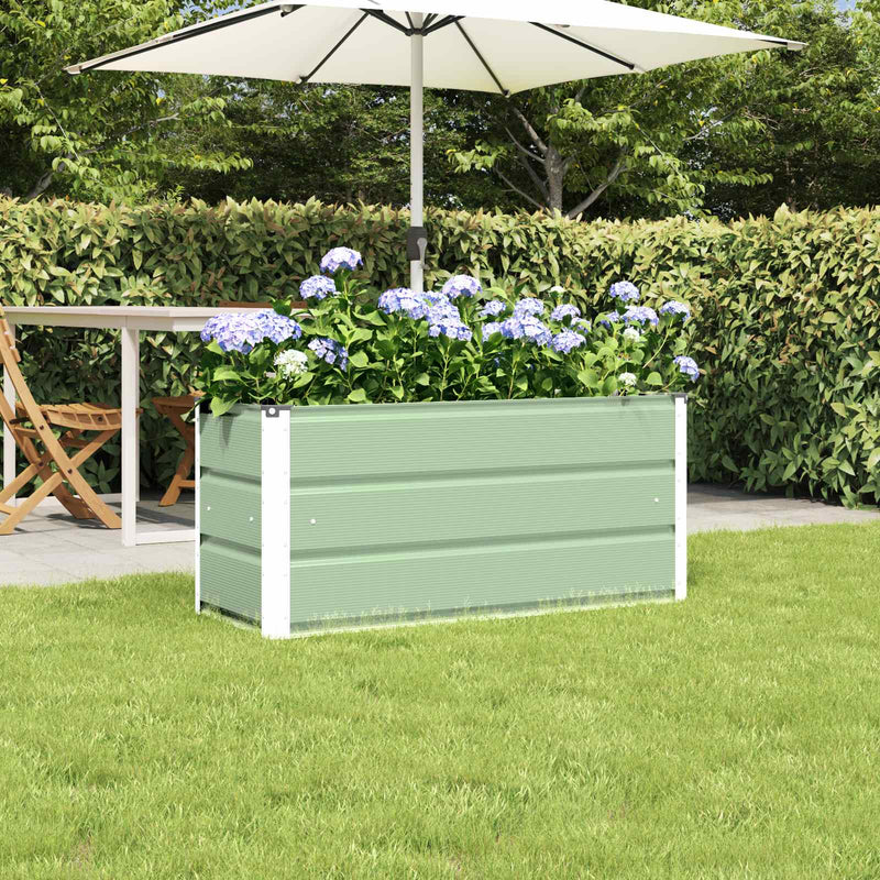 Jardinieră Verde 100 x 40 x 45 cm Oțel