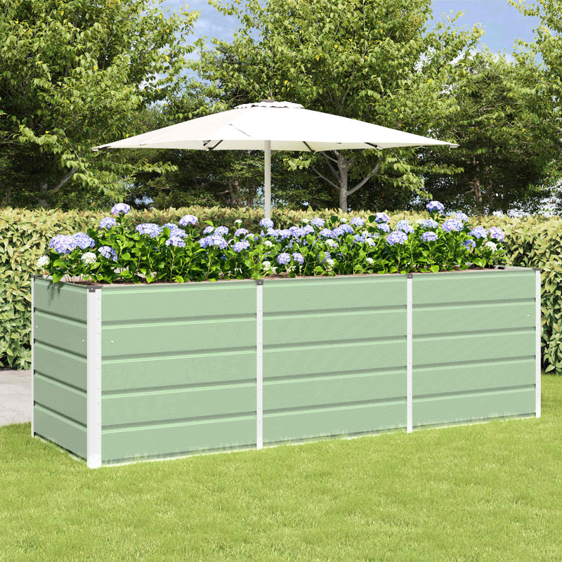 Jardinieră Verde 240 x 80 x 75 cm Oțel