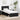 Cadru de pat cu headboard Negru 90 x 200 cm Lemn de pin masiv