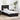 Cadru de pat cu sertar Negru 75 x 190 cm Lemn prelucrat