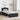 Cadru de pat cu headboard Negru 100 x 200 cm Lemn de pin masiv