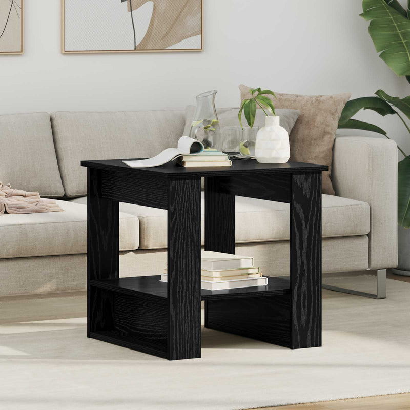 Masă de cafea Stejar Negru 51 x 50 x 50 cm Lemn prelucrat