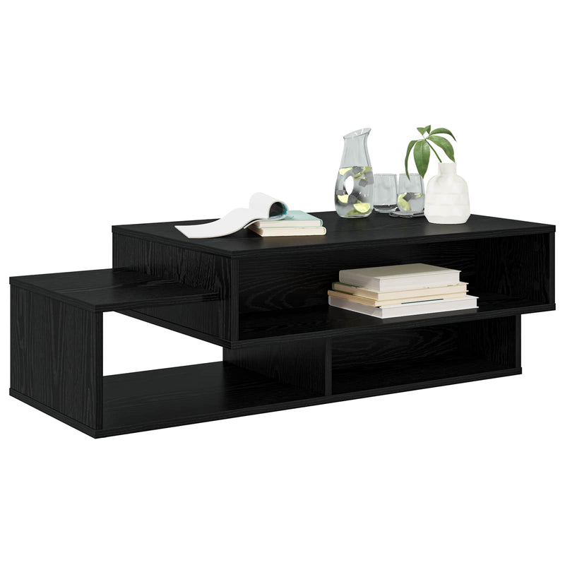 Masă de cafea Stejar Negru 105 x 50 x 32,5 cm Lemn prelucrat