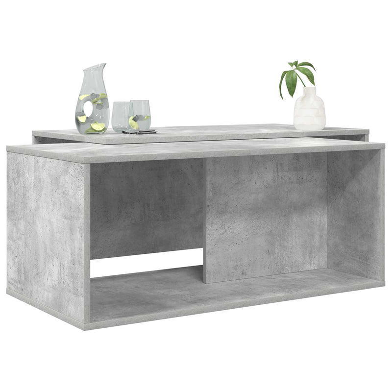 Set de măsuțe de cafea 2 buc. Gri din beton 90 x 48 x 40 cm