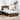 Cadru de pat Stejar închis 100 x 200 cm Lemn de pin masiv