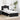 Cadru de pat cu headboard Negru 90 x 200 cm Lemn de pin masiv