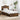 Cadru de pat Stejar Afumat 100 x 200 cm Lemn Ingineresc