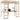 Cadru de pat tip loft natural 90 x 190 cm Lemn de pin masiv