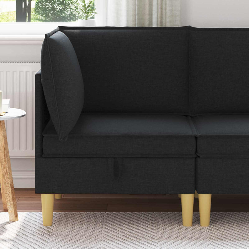 Sofa cu Depozitare Țesătură