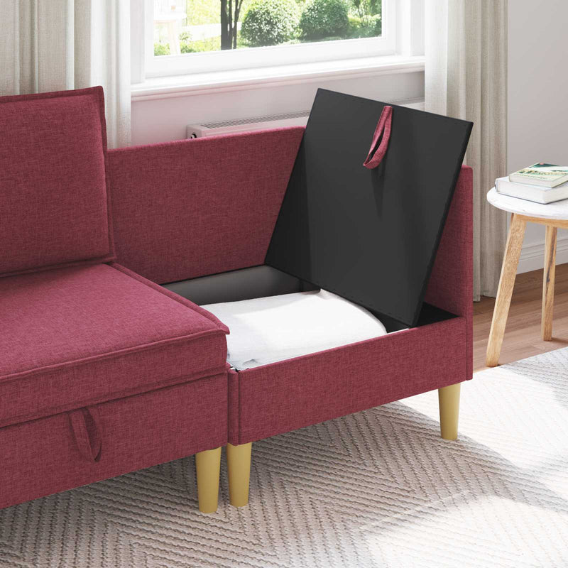Sofa cu Depozitare Țesătură