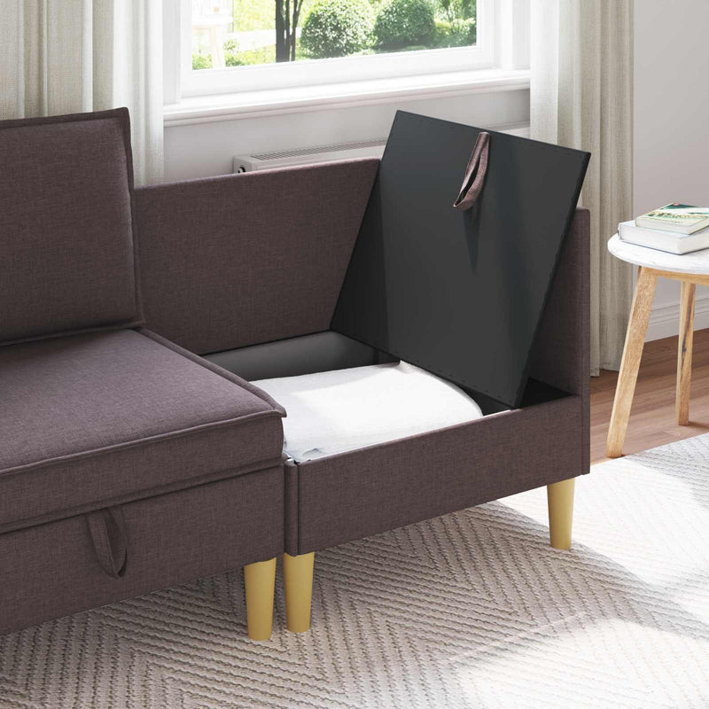 Sofa cu Depozitare Țesătură