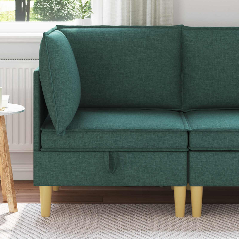 Sofa cu Depozitare Țesătură