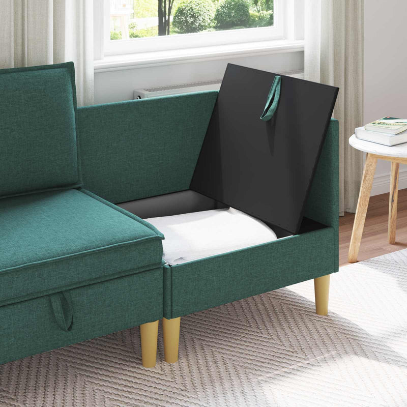 Sofa cu Depozitare Țesătură