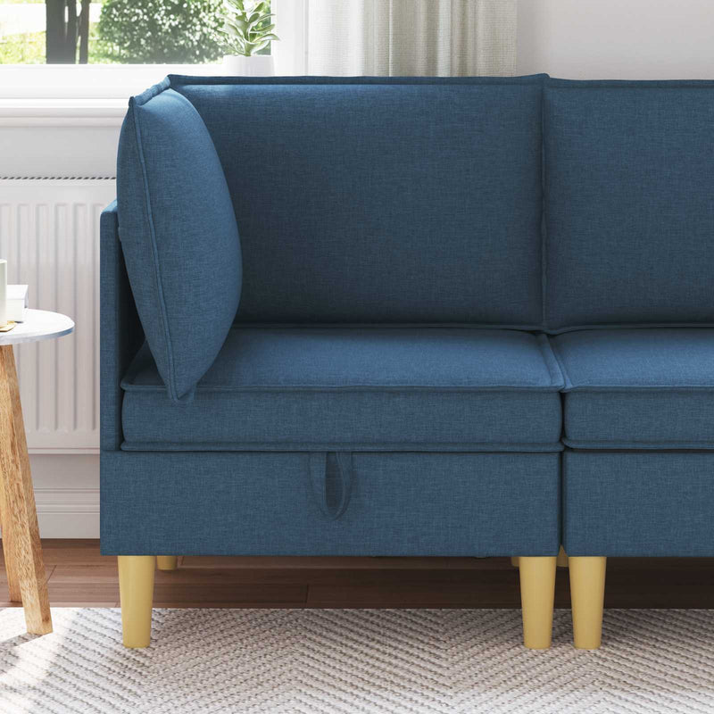 Sofa cu Depozitare Țesătură