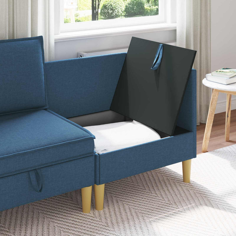 Sofa cu Depozitare Țesătură