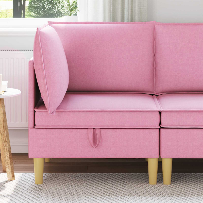 Sofa cu Depozitare Țesătură