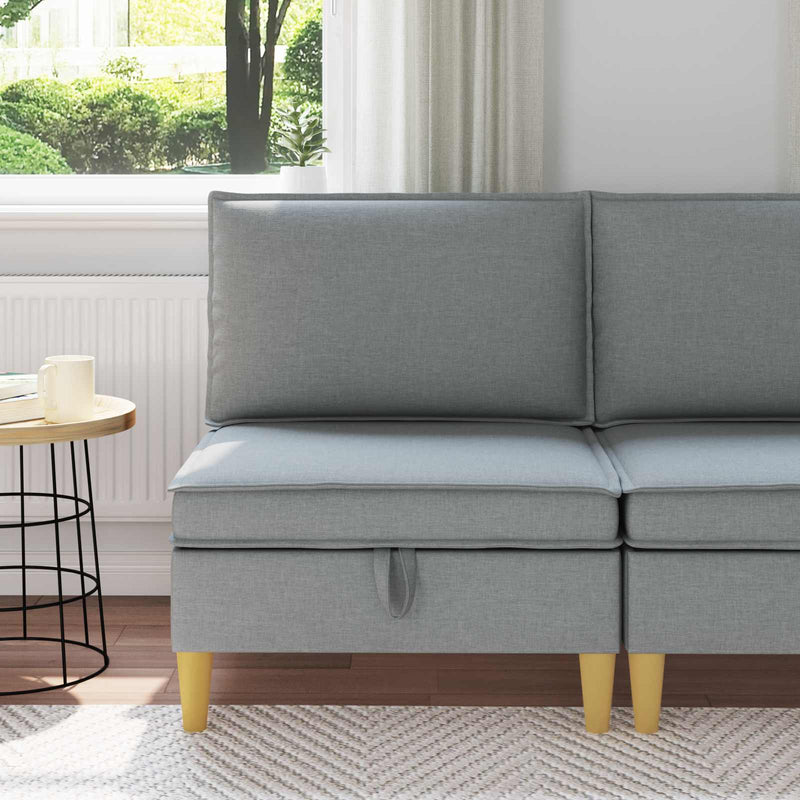 Sofa cu Depozitare Țesătură