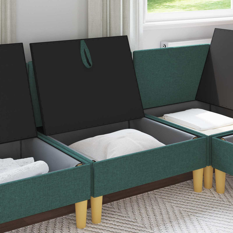 Sofa cu Depozitare Țesătură
