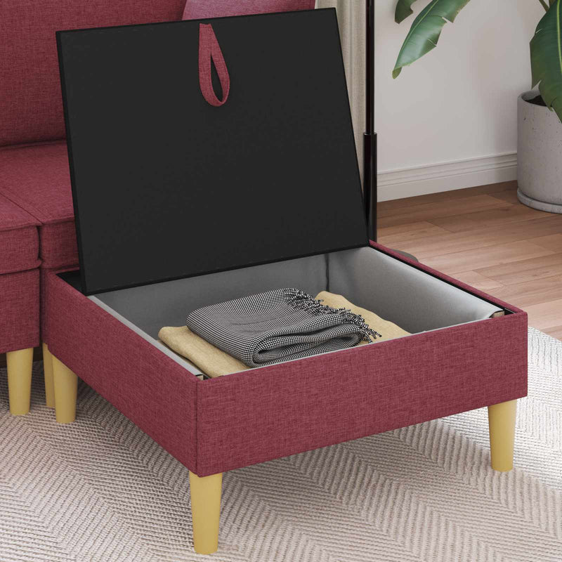 Sofa cu Depozitare Țesătură