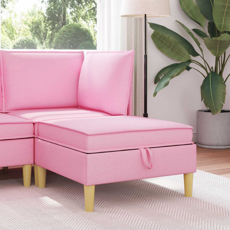 Sofa cu Depozitare Țesătură