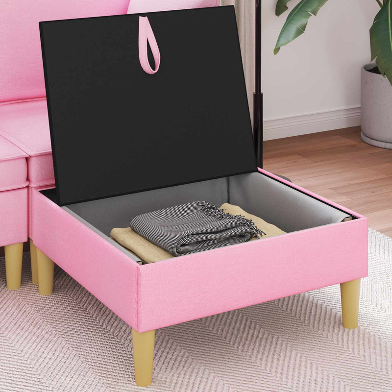 Sofa cu Depozitare Țesătură