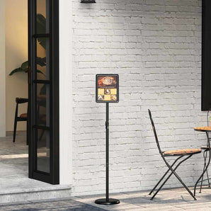 Panouri pentru Târguri Negru 25 x 25 x 125 cm Aluminiu