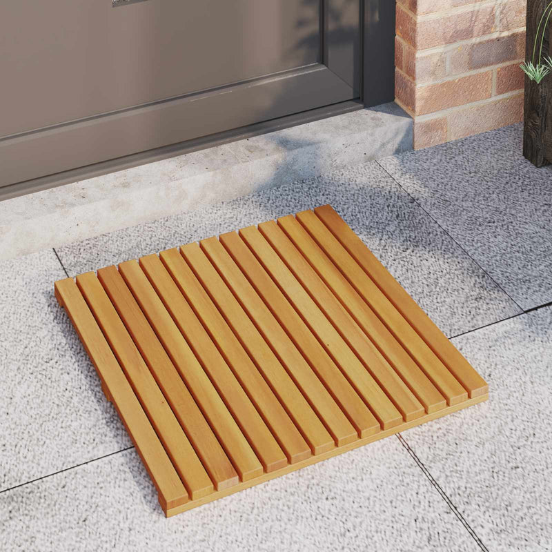 Covoraș de baie 2 buc. natural 50 x 50 cm Lemn Solid de Acacia