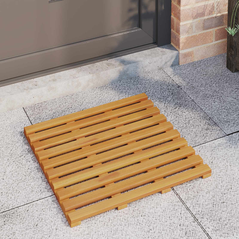 Covoraș de baie 2 buc. natural 50 x 48 cm Lemn Solid de Acacia